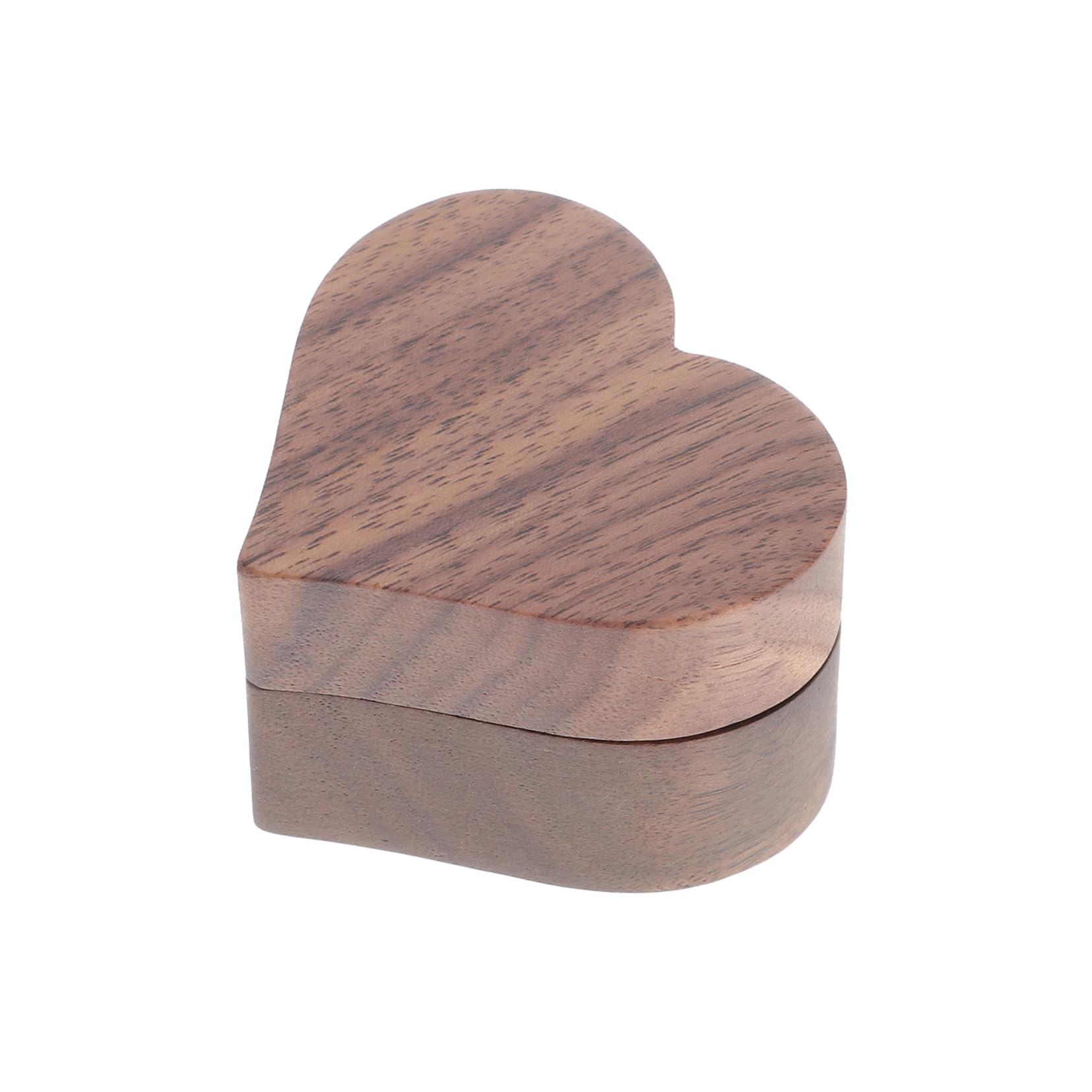WOFASHPURET Heart Shaped Wooden Box for Weddings Engagements and Anniversaries Elegant Jewelry Storage Case for Proposals and Special Occasions