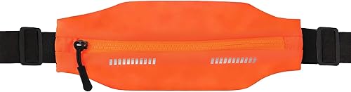 Miniatura 11 de Cinturón delgado para correr para hombres y mujeres, riñonera para teléfono, bolsa reflectante con cremallera, bolsillo para entrenamiento, Negro