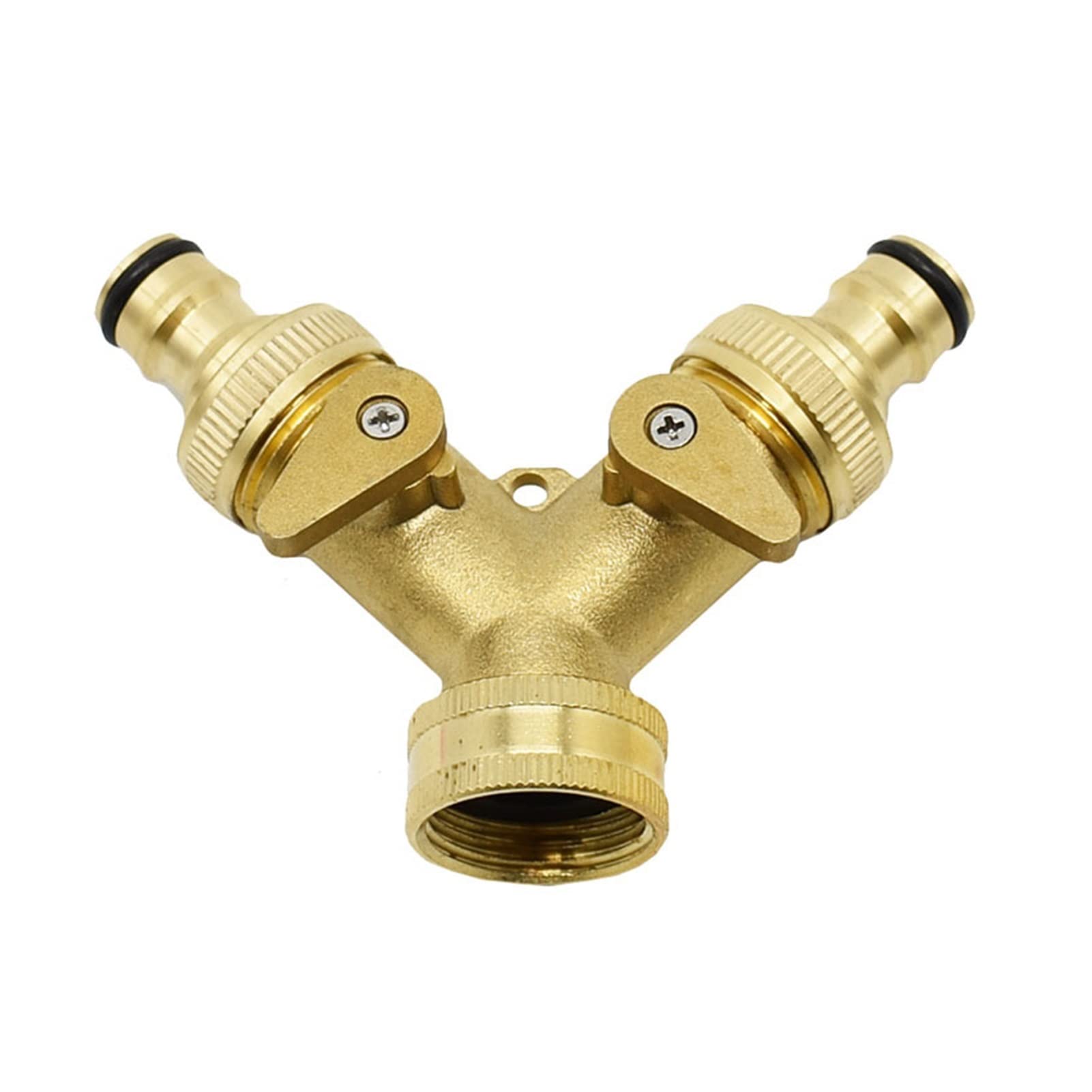 Raccord d'eau de pulvérisation connecteur en Y robinet à 2 voies laiton femelle 3/4 dérivateur 1