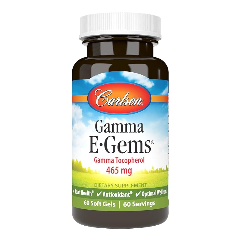 Carlson Vitamina E Gamma-tocoferol 465 mg 60 cápsulas gelatinosas