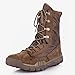 LokoLucx Jungle Boots with Lace Up Desert Military Brown Combat Booties for Men Women Lightweight Breathable Non Slip Waterproof Hiking Fashion Shoes Outdoor Travel Vacation (brown,9)
