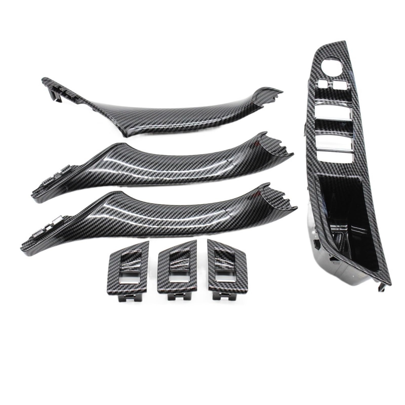 OEXRIGRU Car Interior Door Handles for BMW 5 Series F10 F11 520i 523i 525i 528i 530i 535i LHD RHD Car Interior Door Handle Pull 7PCS Set(RHD Inner Handle Set)