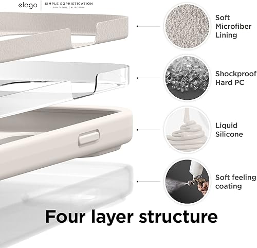 Miniatura 5 de Paquete Funda de silicona elago compatible con iPhone 14 Pro Max y funda transparente compatible con AirPods Pro de 2 generación