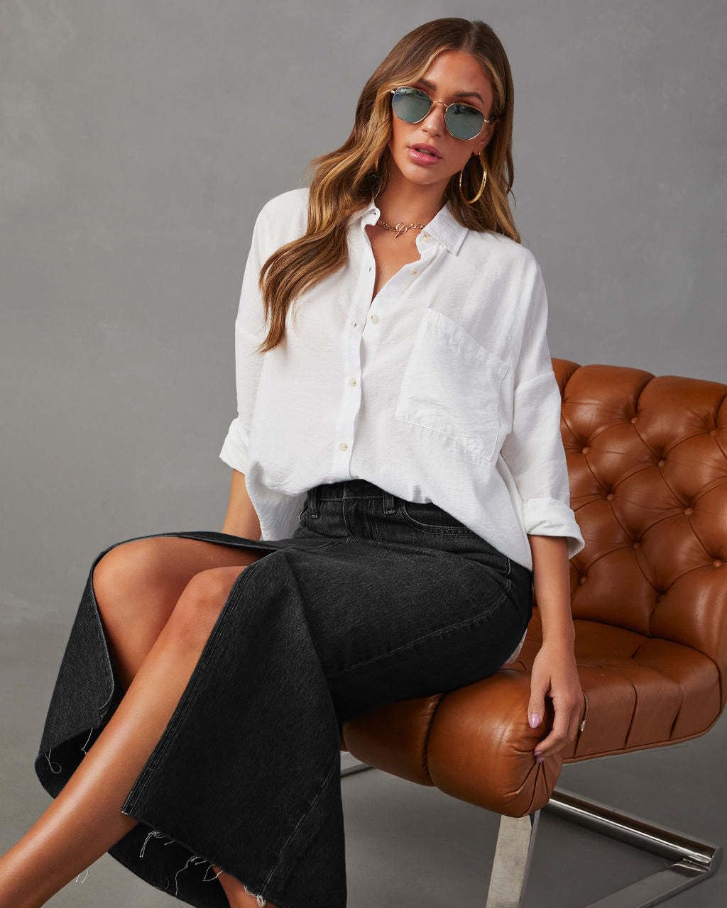 Gonne Donna, Gonna Dritta in Denim Donna Skirts Effetto Used Lavata Spacco Frontale Vita Alta Stile Y2K Tasche Casual Fianchi Avvolti per L'Ufficio e L'Uso Quotidiano.