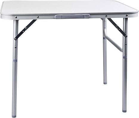 Aluminium Folding Camping Table 75 X 55 Cm Garden Table Side Table Folding Picnic Table Foldable And Height Adjustable Amazon Co Uk Garden Outdoors