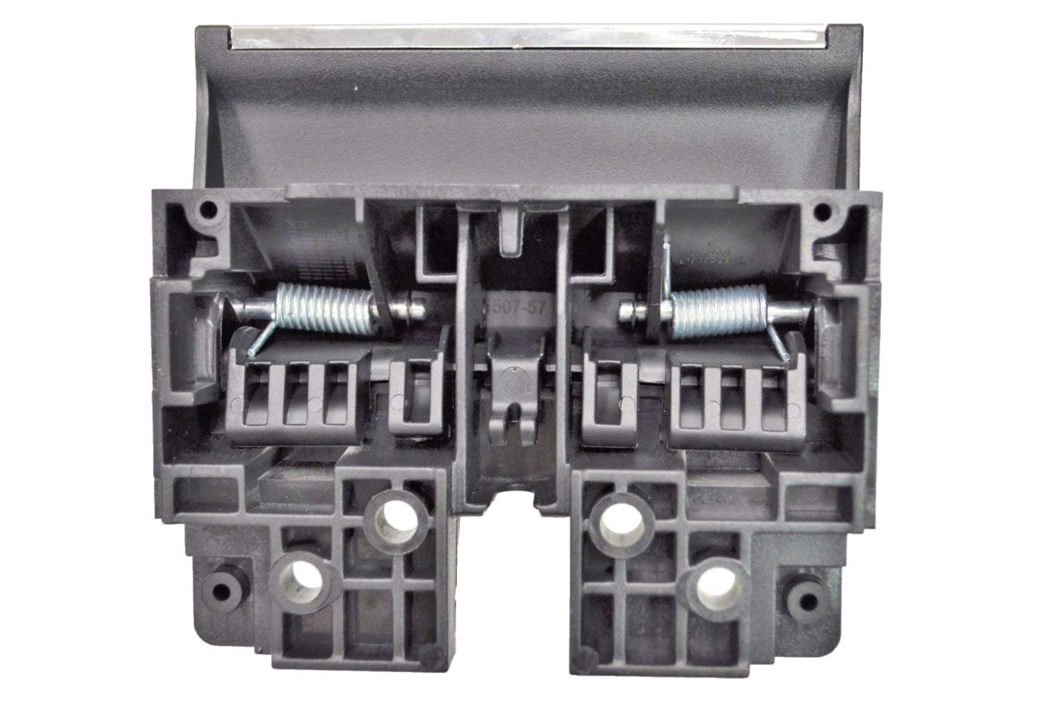 PT Auto Warehouse FO-2515MA-F - Maniglia interna interna per porta interna, nera con inserto cromato anteriore (adatta a destra o sinistra)