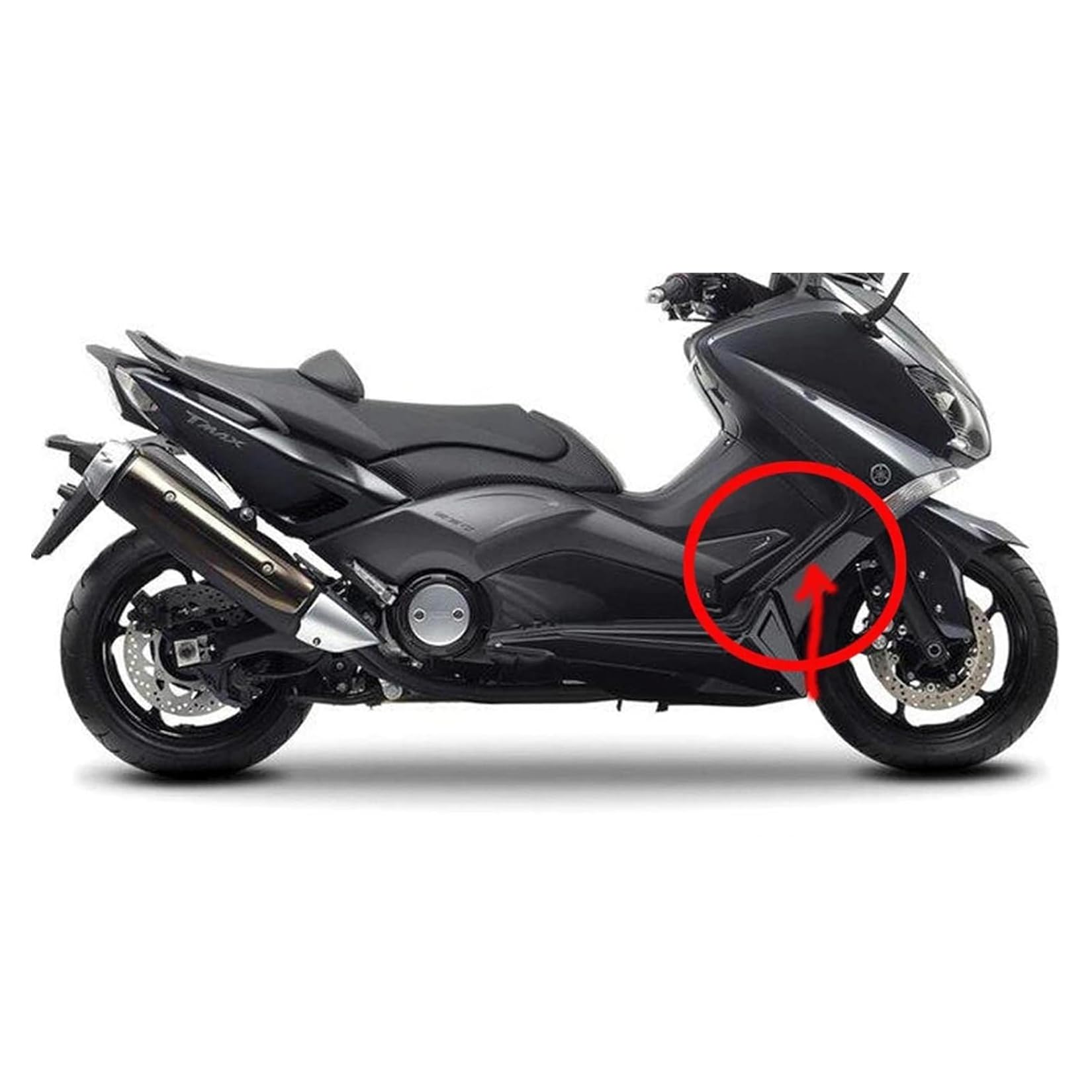 PSLER Garnitures pour Motos Couvre-pédale Décoration de Carrosserie pour TMAX 530 2012 2013 2014 2015 2016