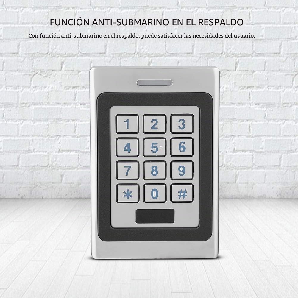 Controlador de Acceso con Teclado RFID Impermeable IP68 Tarjeta RFID Controlador de Acceso a la Puerta Teclado de Control de Acceso de Puerta de Seguridad para Entrada de Puerta