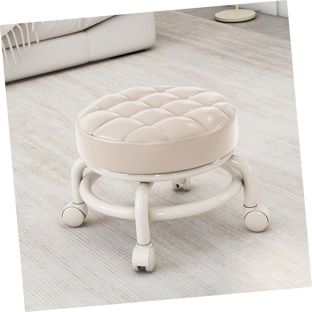 Stool Seat Round Pu Round Bar Stool Seat Cover Stylish Sturdy for Home Restaurant Use