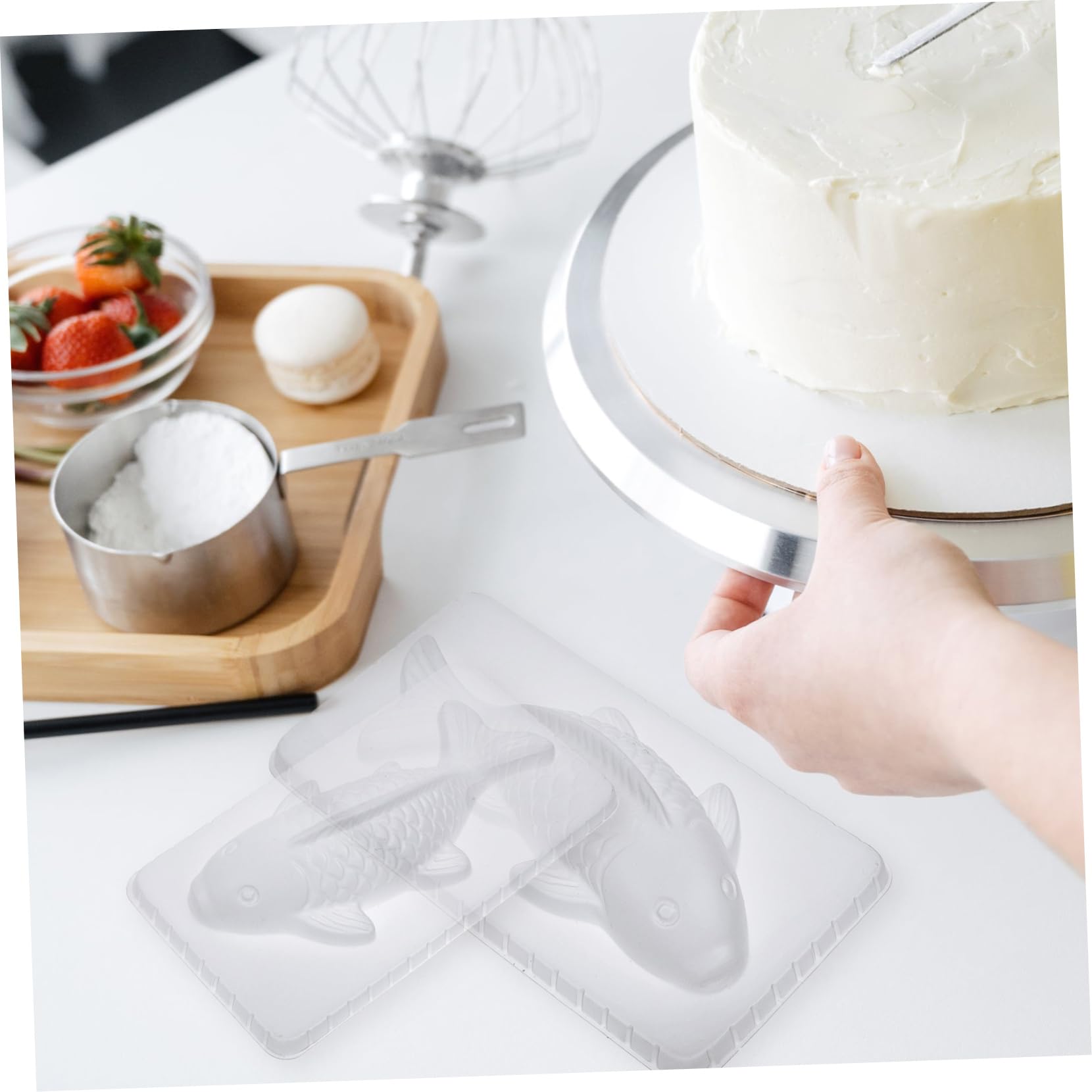 BESTonZON 6piezas Molde De Gelatina Forma De De Moldes Para Hornear Pasteles Bizcochos y Chocolates Material Antiadherente Fácil De Limpiar y Usar Casa o Pastelería Profesional