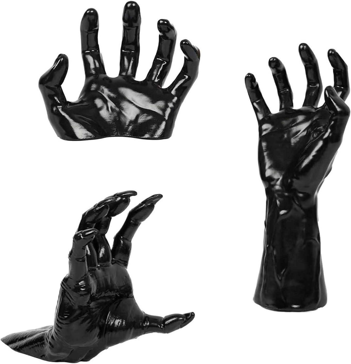 2. Gothic Hand Sculpture Stand Halloween Party Decoration Wall Mounted Indoor Outdoor Display Safe Holiday Display