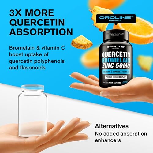 Quercetin 500Mg Supplement With Sambucus Elderberry, Bromelain, Vitamin C, Zinc 50Mg, & Vitamin D3 5000 Iu - Antioxidant & Immune Health Zinc Quercetin - 6 In 1 Black Elderberry Supplement For Adults #TOP3