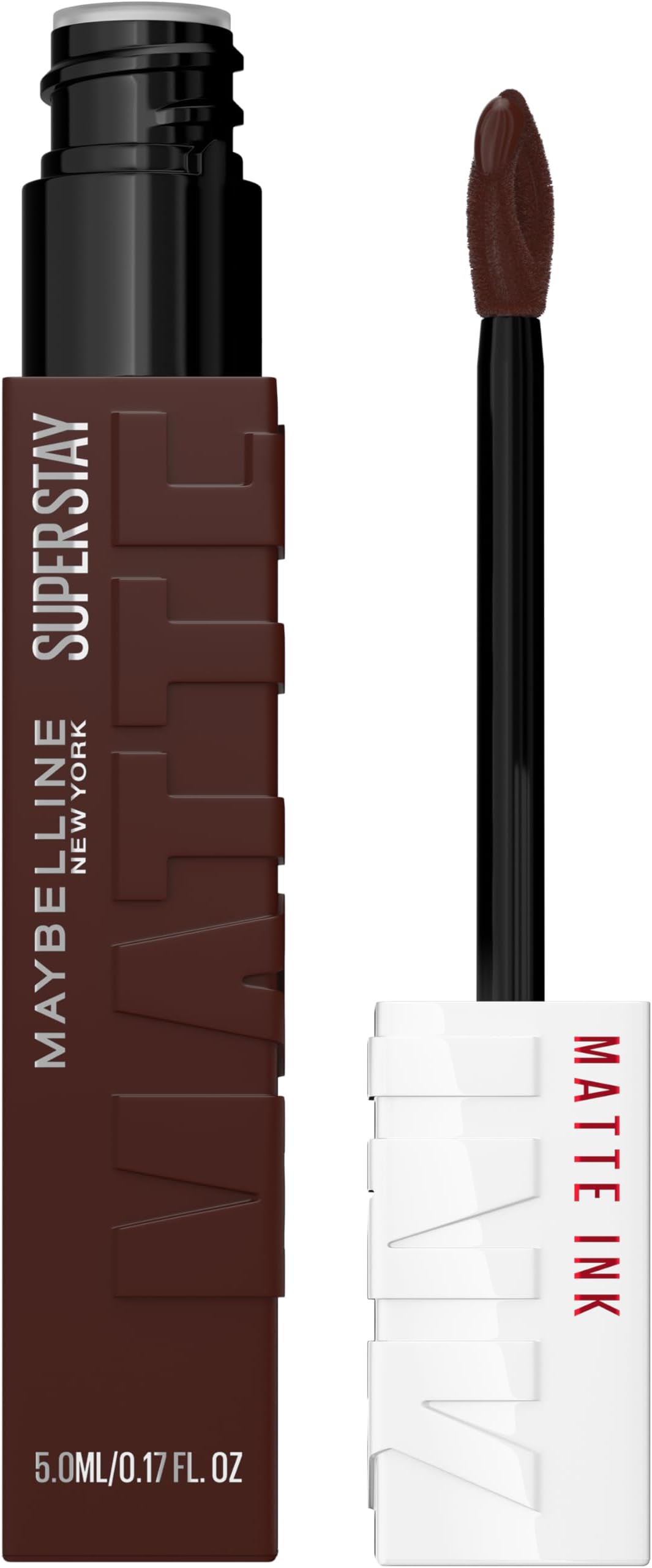 Super Stay Matte Ink Liquid Lipstick Makeup, Long Lasting High Impact Color, Up to 16H Wear, Vixen (Intense Blackened Brown)