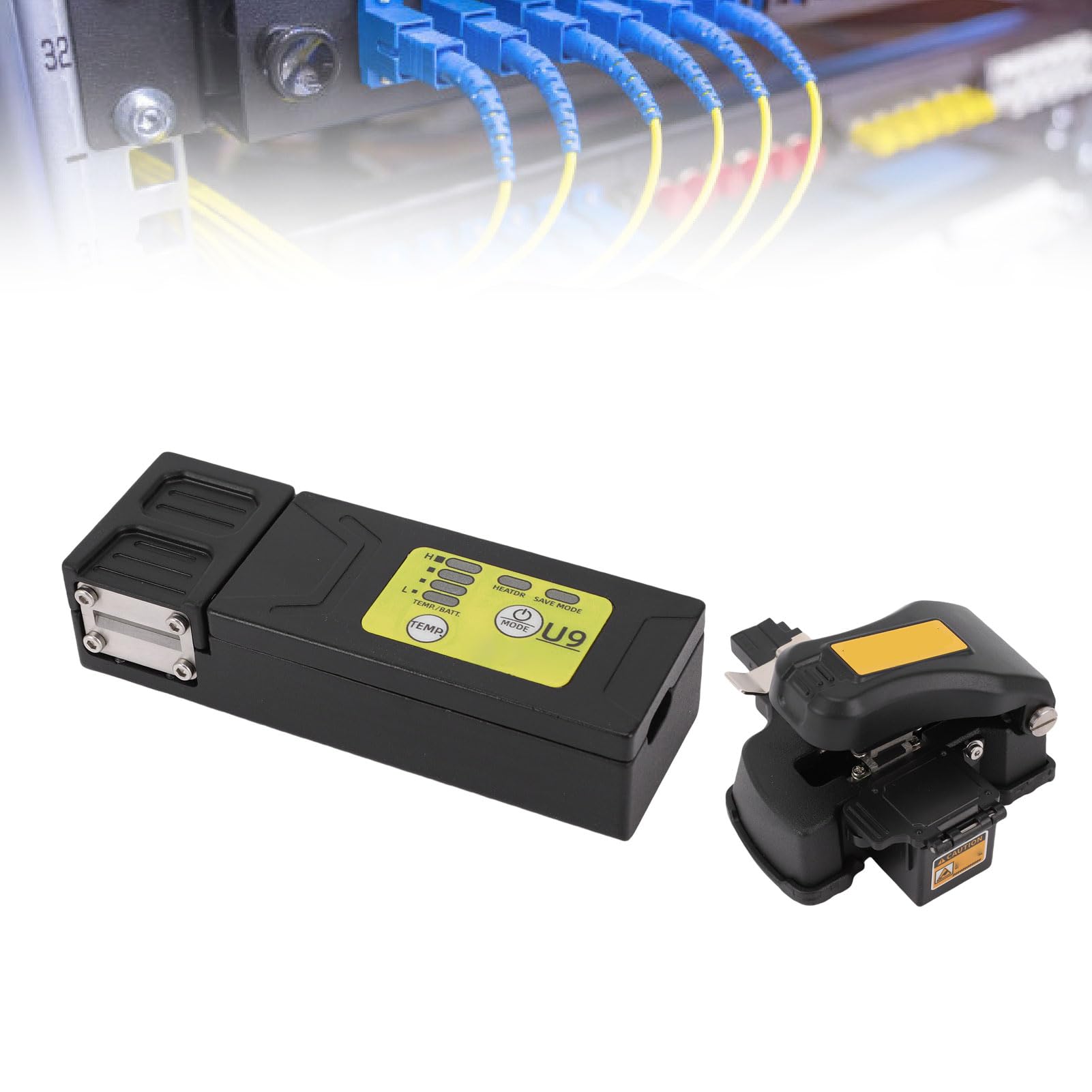 Cuchilla de Fibra, Kit de Pelador Térmico de Fibra óptica, Pelador Térmico Portátil, Empalmador Automático de Fusión en Caliente y Soldadura en Frío