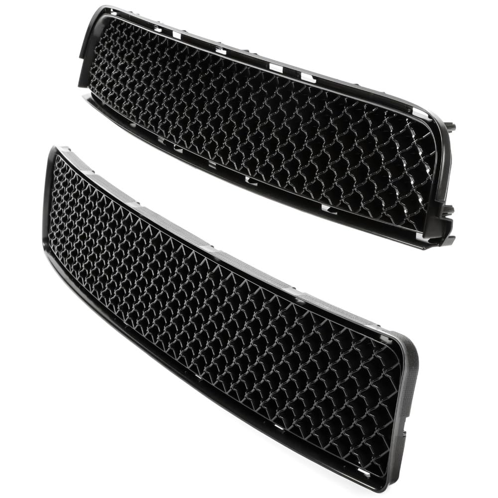 YOYOCOLL Grille Upper Side Matte Black ABS Plastic Mesh Grill-ABS FZHGFM18MESHU : YOYOCOLL Grille Front Upper Lower Side Black Plastic