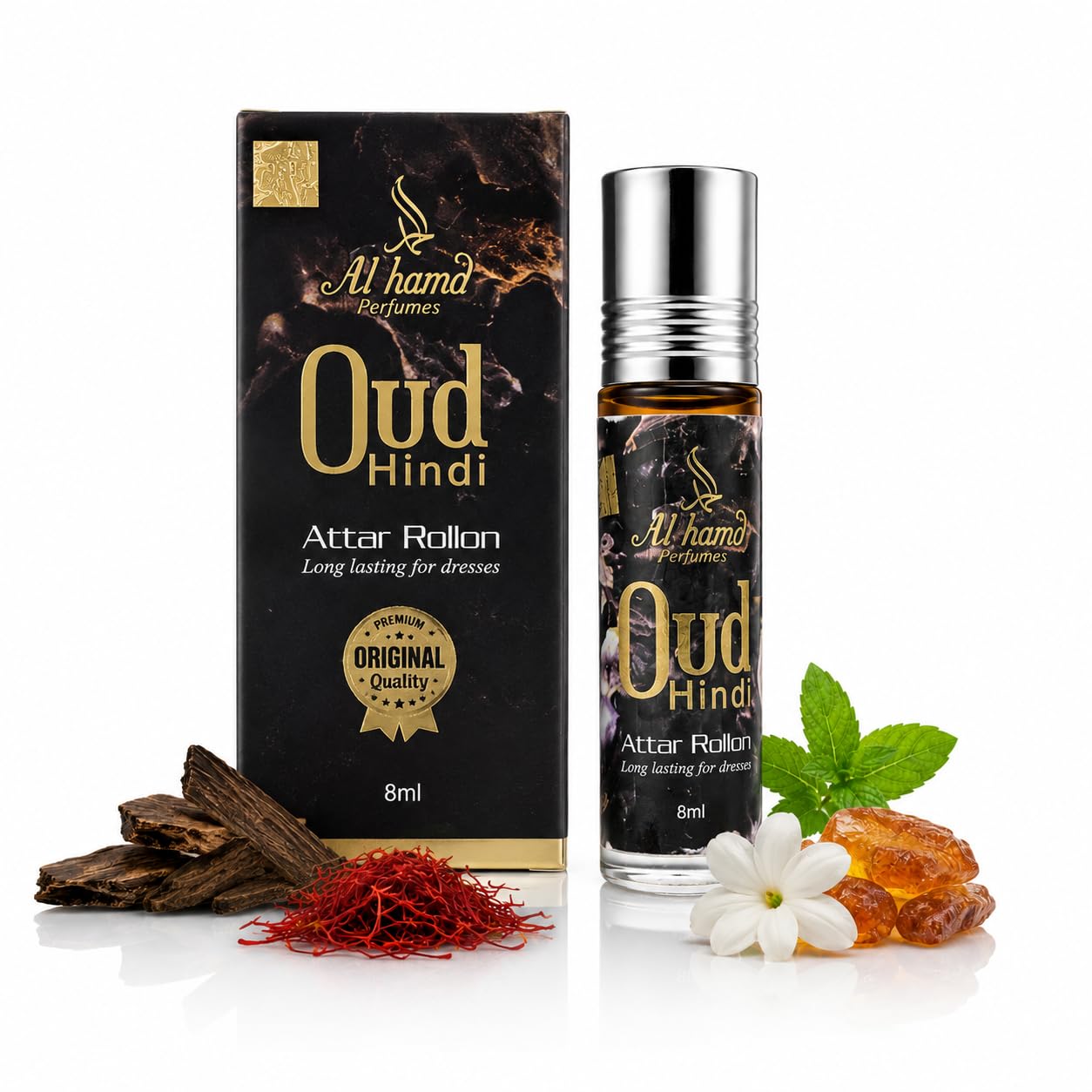 Oud Hindi Attar Roll On Perfume Long Lasting Alcohol Free, Unisex, 8ml | oudh fragrance, unisex, Alcohol Free, Natural Ingredients, Long Lasting, Daily-image-23
