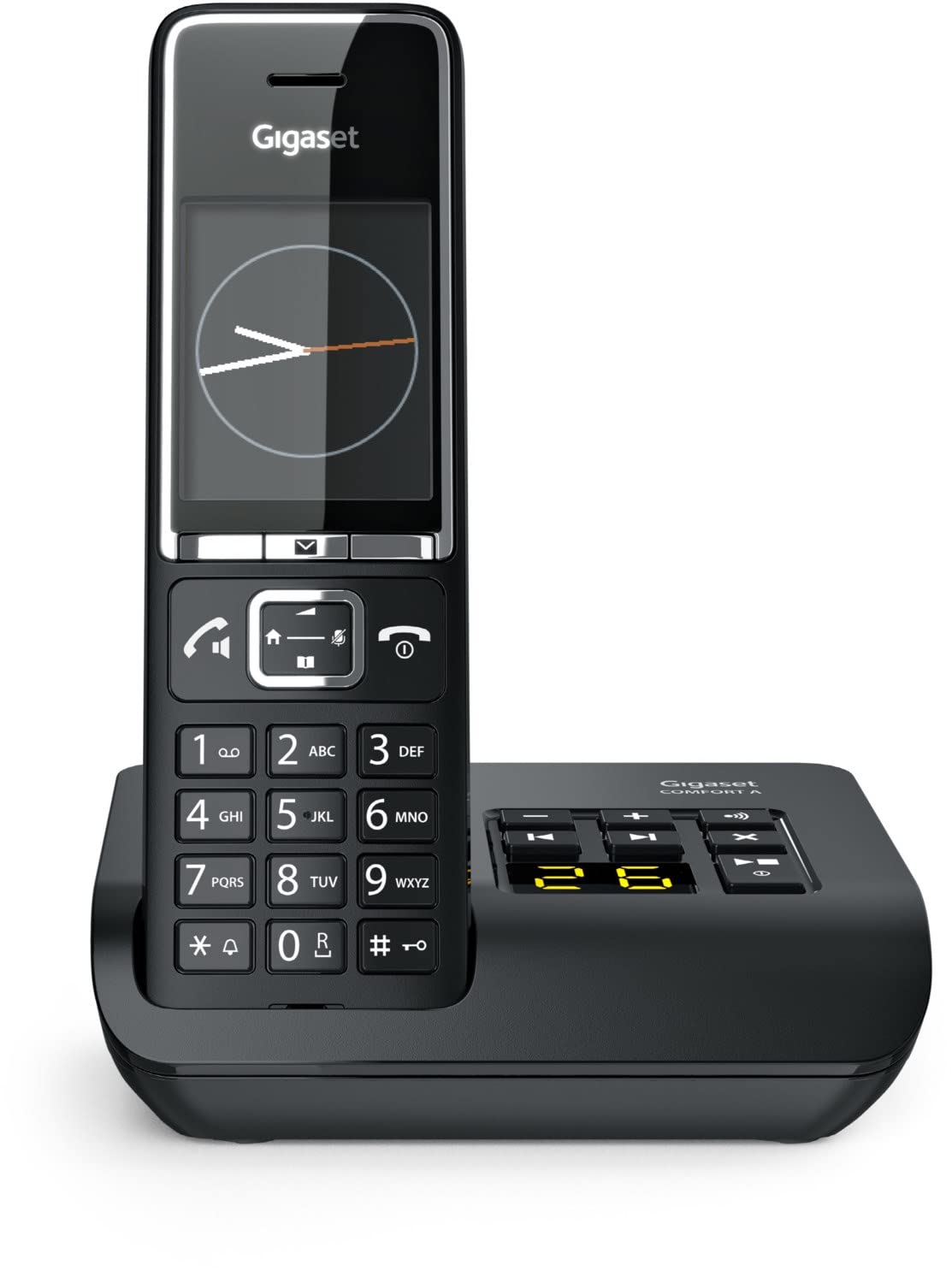 Gigaset Comfort 550A Analog Telephone Caller Id Black, S30852-H3021-B104