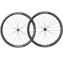 ICAN G40/G50 1320g/1375g Carbon Gravel Bike Disc Wheelset 700C Hooked Rimset 25mm Inner Width 36T Ratchet Hub