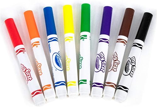 Miniatura 4 de CRAYOLA MyFirst - Marcadores lavables  Varios colores paquete de 8  Marcadores de fácil agarre perfectos para manos de niños pequeños ideal para