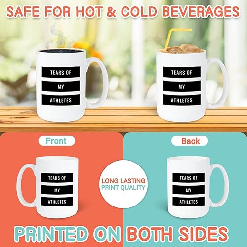 Miniatura 3 de Coach Mug - Taza de entrenador de 15 onzas para apreciación de entrenadores de baloncesto y fútbol, color blanco