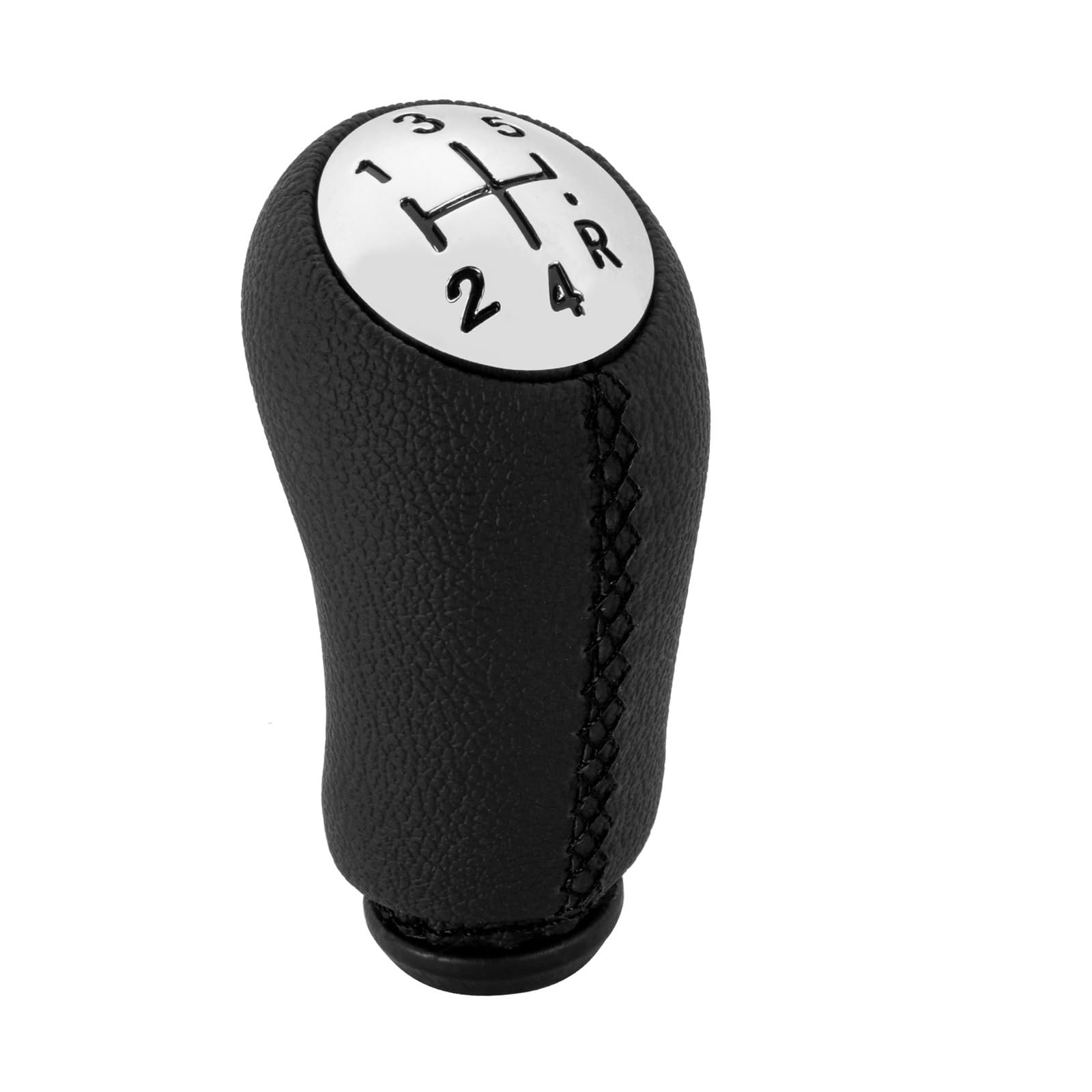 Rbevcrr Black Stitch Car Shift Lever Knob For Laguna For Megane 2 For Clio 3 For Scenic 2 5 Speed Gear Shift Knob Stick Shifter Pen(Black Stitch)