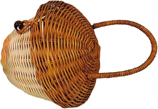 BESPORTBLE Wedding Decor Shelf Decor Hand Acorn Bag Embellishments for Crafting Acorn 26c Manual Rattan Flower Girl Basket Woven
