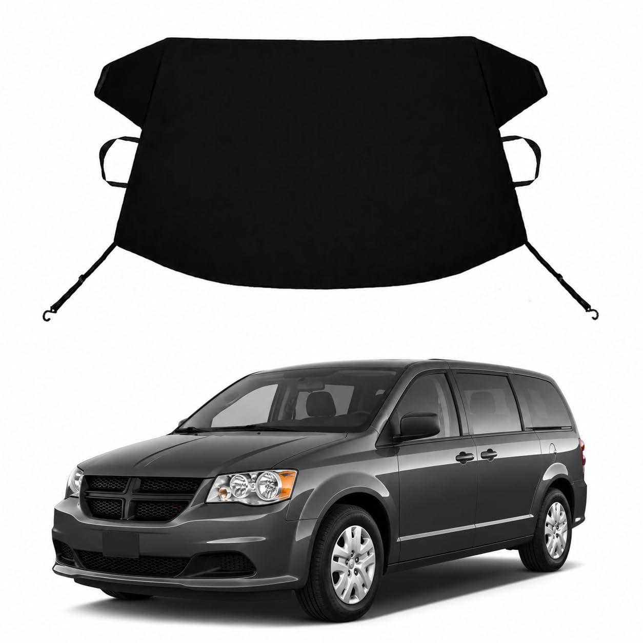Caravan Custom Windshield Cover for Ice and Snow Dodge Caravan Heavy Duty 600D Oxford Fabric Windshield Protector Fit Waterproof Frost Snow Cover Winter Car Accessories
