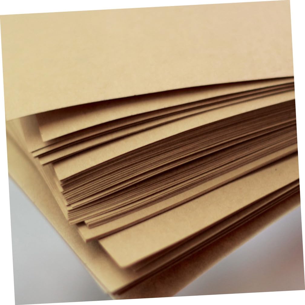 FUNOMOCYA 100 Blatt Kraftpapier Retro Einfarbig Natur Kraftpapier zum Verpacken Basteln Drucken Geschenkpapier DIY Wrapping Paper für Packpapier Scrapbooking