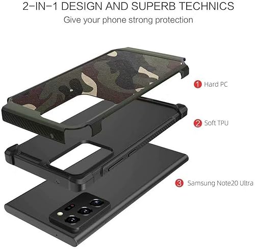 Miniatura 3 de Samsung Galaxy s20 FE Case CmArmor Funda protectora híbrida de silicona - camuflaje verde