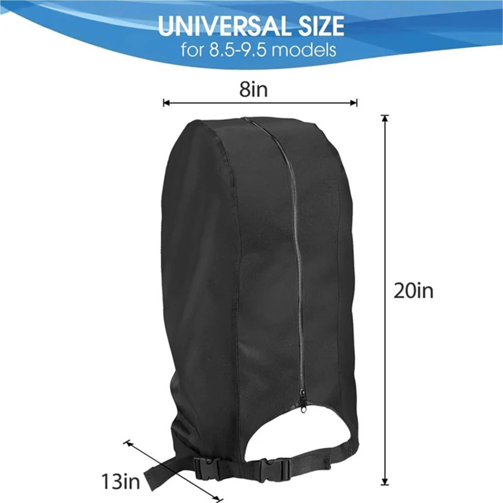 Funda para Bolsa De Golf Bolsa de Golf Cubierta Lluvia Tela Oxford Impermeable a Prueba Polvo Protector Negro
