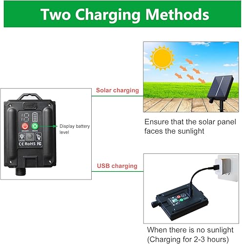 Miniatura 5 de Curyidy Red solar de luces de malla para exteriores, decoraciones de Navidad, cadena de 200 LED, impermeable, 19 modos para arbustos, vallas,