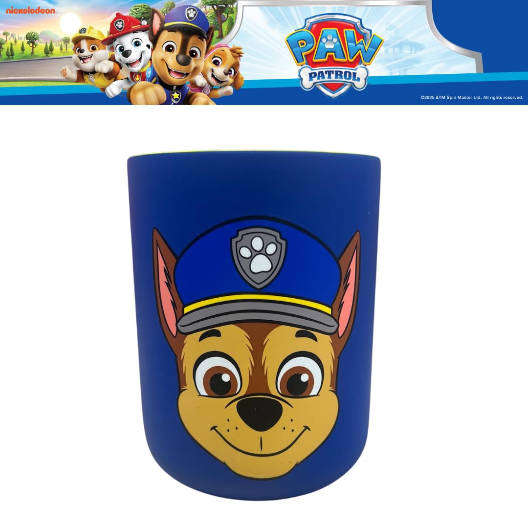 Psi Patrol Chase uchwyt na szczoteczkę do zębów dla dzieci – pędzle do makijażu/długopisy kubek (oficjalnie licencjonowany produkt) firmy Franco Collectibles