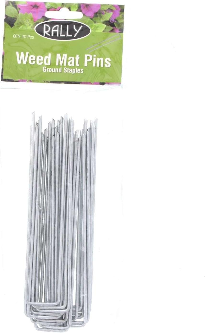 Weed Mat Pins Rally 20 Pack All Metal Value Pack Mulch Mat
