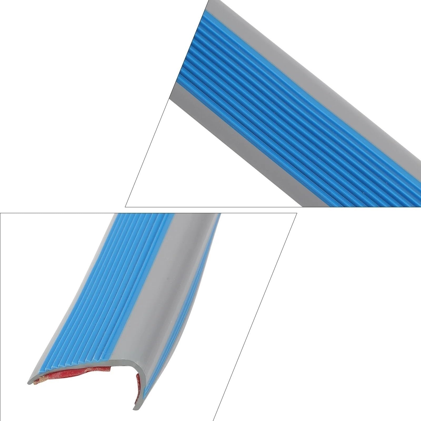 Tira antideslizante para peldaños de escalera, 400 cm, protectores de bordes de madera, peldaños de vinilo, alfombras de área, color negro