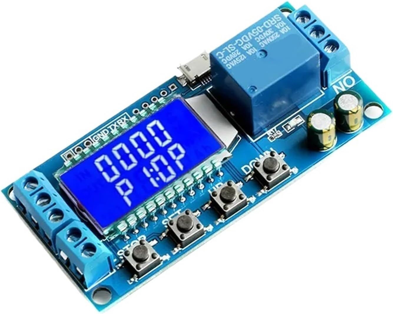 1pcs 6-30V Display Time Delay Relay Module Control Timer Switch Trigger Cycle Module XY-LJ02
