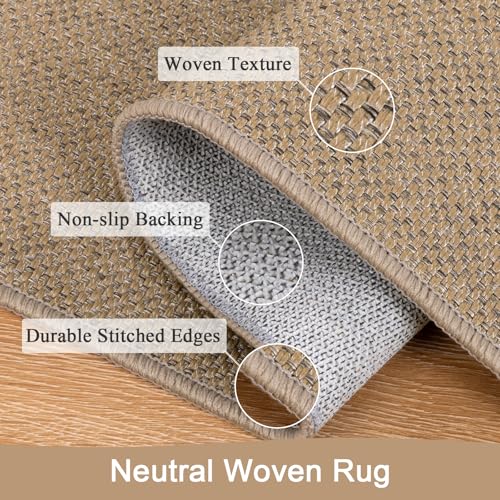 Tapete SHACOS Easy Jute 2x3 ft Lavable Cocina Antideslizante miniatura 2