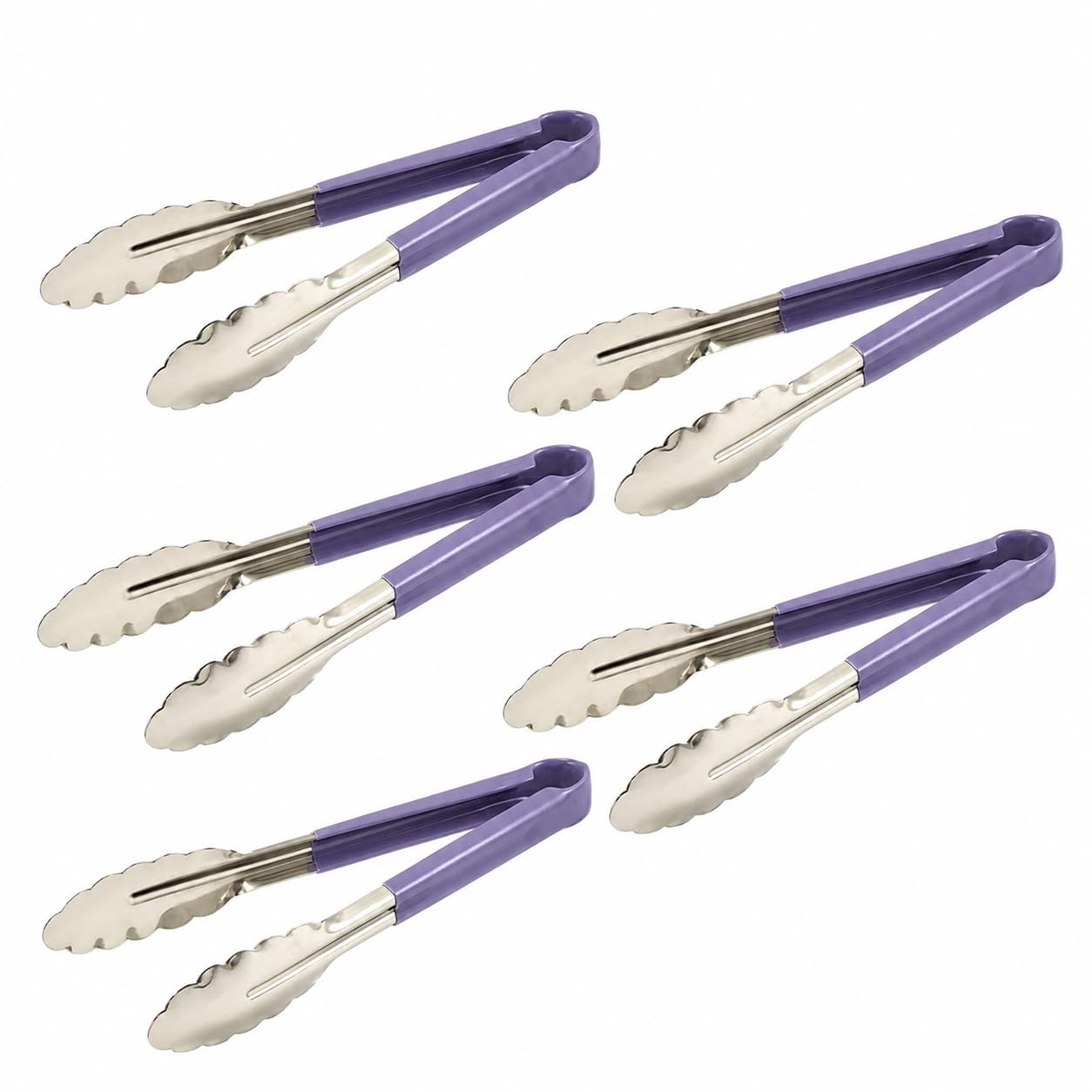 Set mit 6 farbcodierten St.-Tongs, 23 cm, Violett