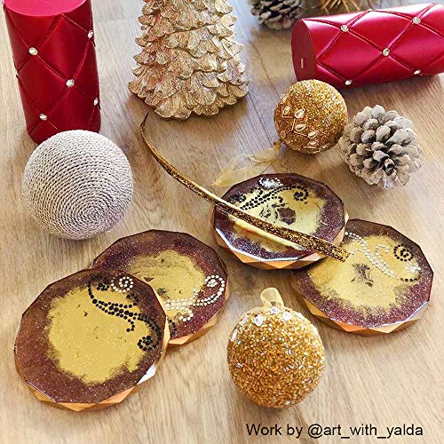 Resinworld RW-MC-005-0503 4 Pack Resin Coaster Molds thumb #3