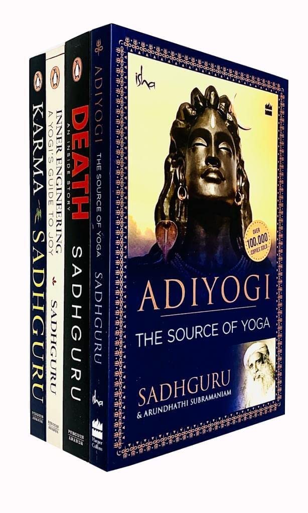 Sadhguru Collection 4 Books Set (Adiyogi The Source of Yoga, Death ...