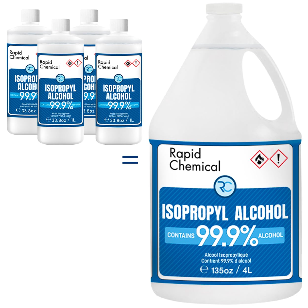 99 Isopropyl Alcohol - USP Grade - 99 Percent IPA Alcohol - 4 Pack 33 8 fl oz