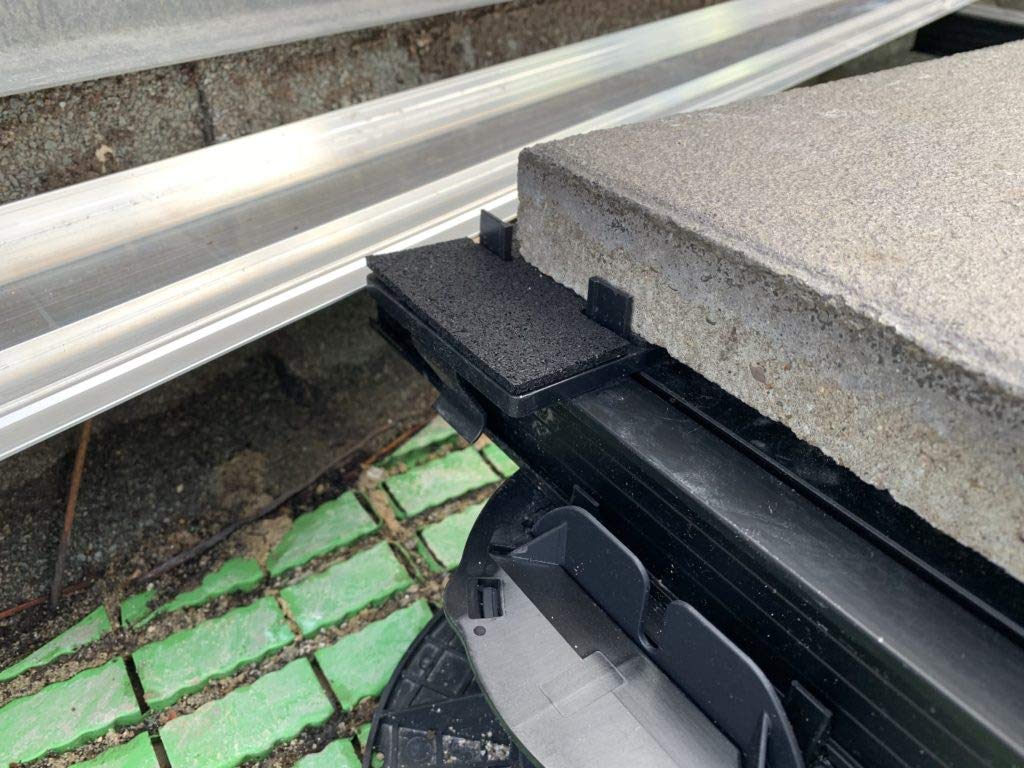 Gartenwelt Riegelsberger Premium Aluminium Montagesystem-Set für Keramik-, Stein-, Betonplatten Komplett-Set Made IN Germany Höhe: 3,5 cm Fläche 5 m² Plattenformat 60x60 cm
