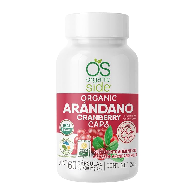 OS Organic Side – Suplemento de cranberry – 60 cápsulas