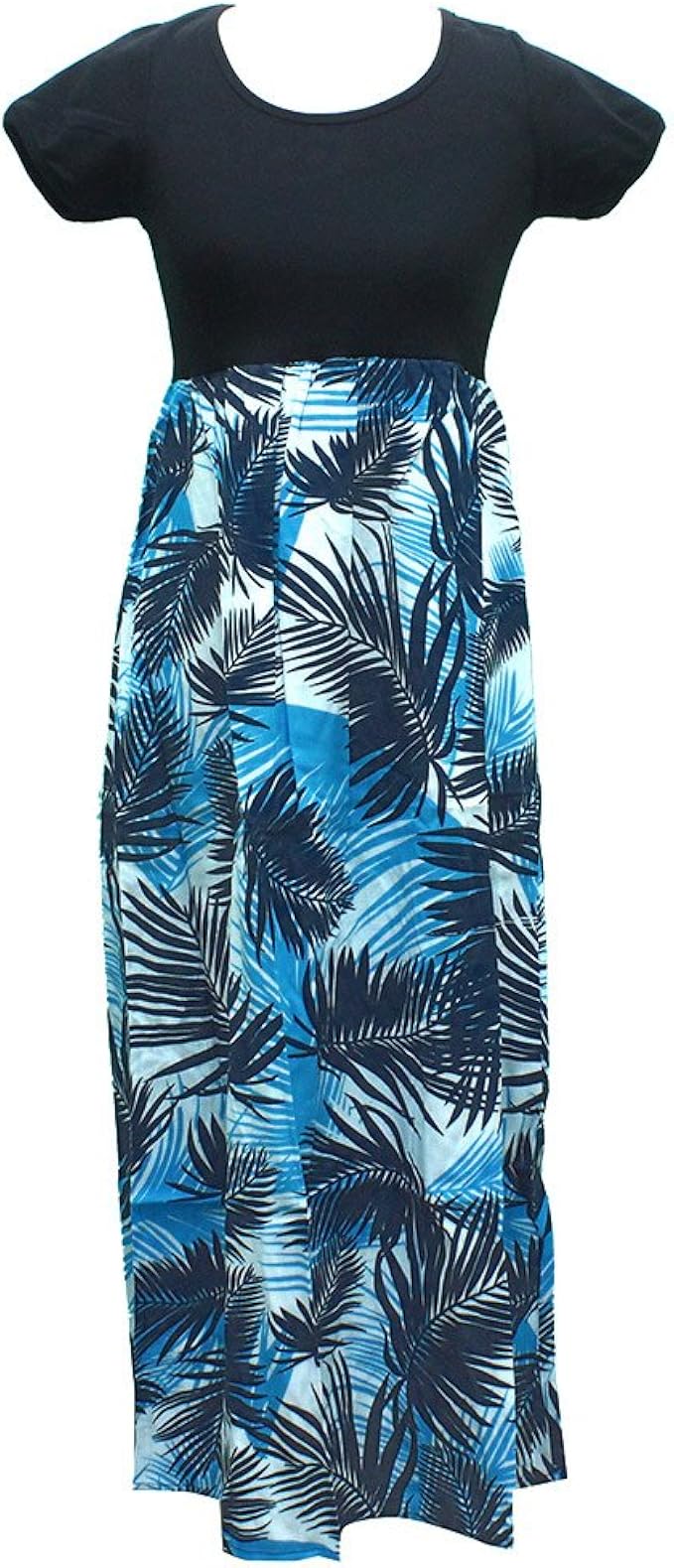 Amazon Co Jp Nohea Lani ハワイアン ワンピース オリジナル パームツリー 半袖ワンピ D 服 ファッション小物