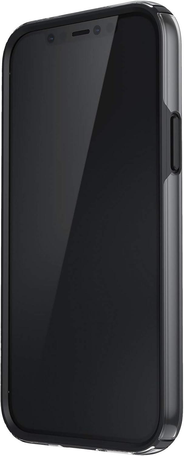 Speck Products Presidio Perfect-Clear Impact Geo iPhone iPhone 12, iPhone 12 Pro Case, Clear/Black (138491-5905)