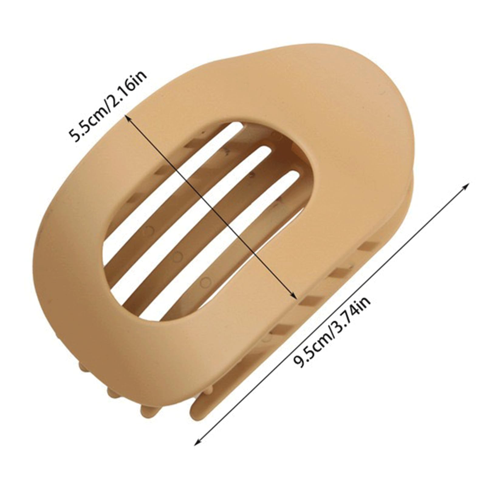 Wmzjnljy 8pcs Flat Hair Clips for Women Ergonomic Curved Hair Claw Clips Flat Hair Clips for Thick Thin Hair(Z127-8) - Image 2