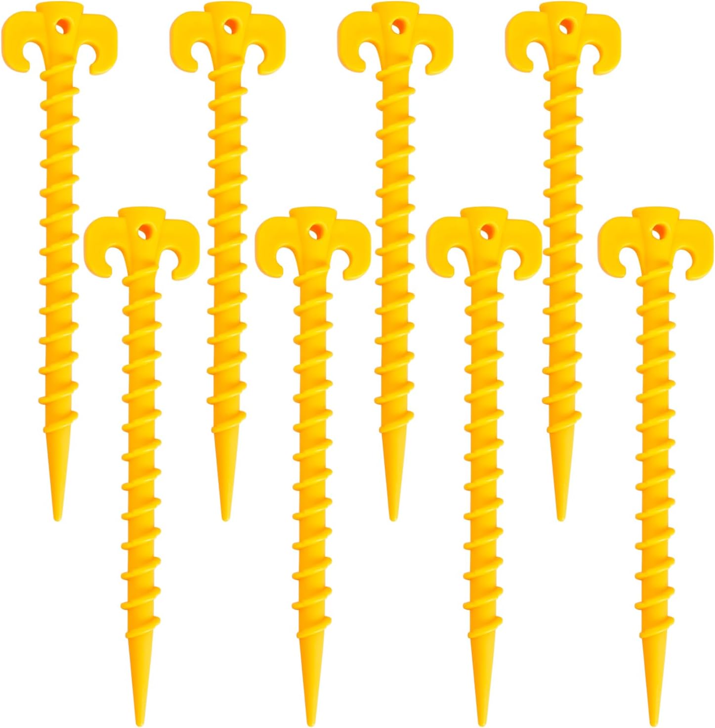 LLMSIX 24PCS Plastic Tent Pegs, 5.7inch Heavy Duty Plastic Tent Nails