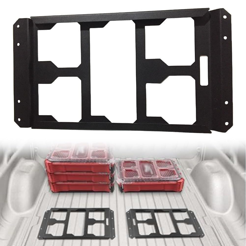 Werkzeugkastenhalter Installationsplatte für Packout, Aluminiumlegierung Montagehalterung für Toolbox Aufbewahrungssystem für Milwaukee Werkzeugkasten Halterung für Packout Montageplatte für Auto Werk