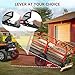YITAMOTOR 22 Cu.Ft. ATV Dump Trailer, Heavy Duty Tow Behind Dump Cart, 1700lbs Capacity Study Yard Garden Trailer for Pull Behind Lawn Mower Trailer, Alloy Steel Mesh Bed & 25