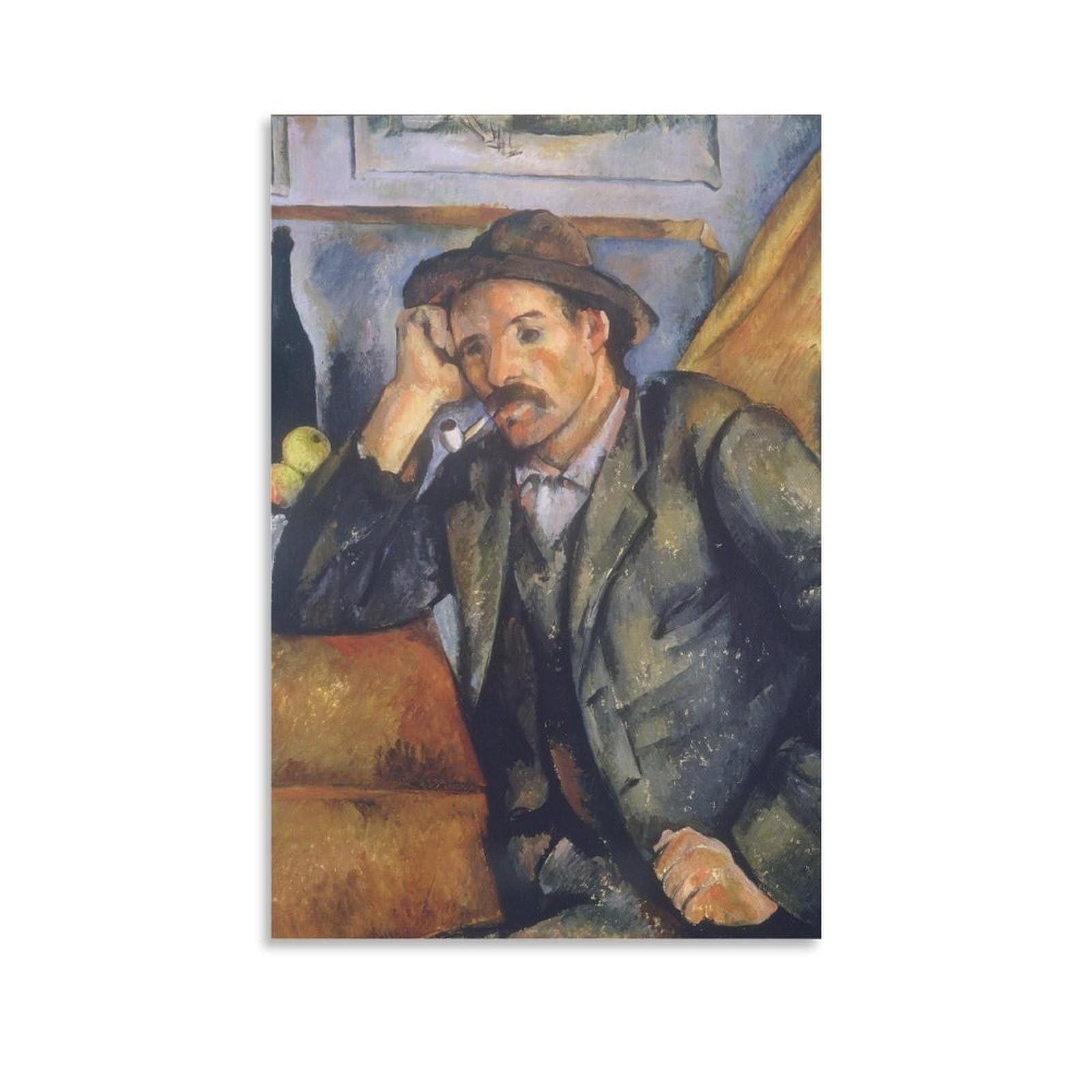 SXDMOUBK The Smoker, 1895 by Paul Cézanne Wall Art Prints Poster Artworks Canvas Room Aesthetic Decor Framed-unframed 20x30inch(50x75cm)