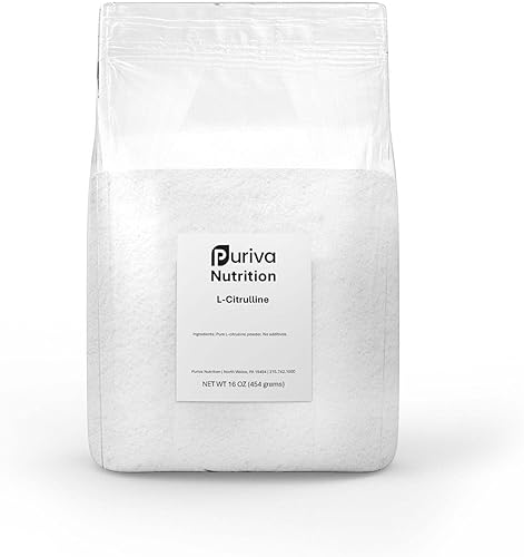 L-citrulina en polvo, 1 libra, (puro; no diluido con malato/ácido málico)